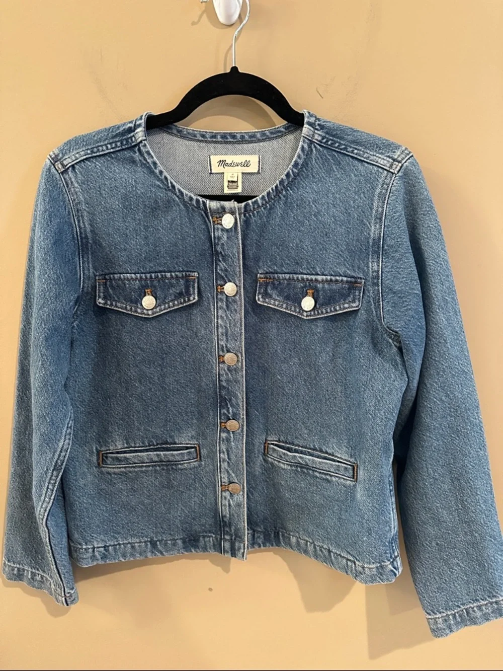 Madewell Denim Lady Jacket in Lakecourt Wash - Picture 2 of 8